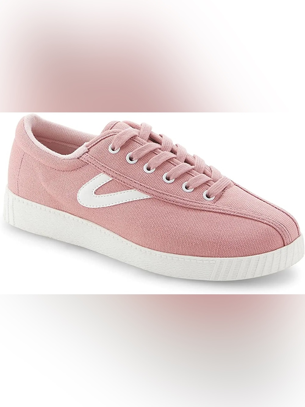 Tretorn Pink Canvas Women's Sneakers with White Accent